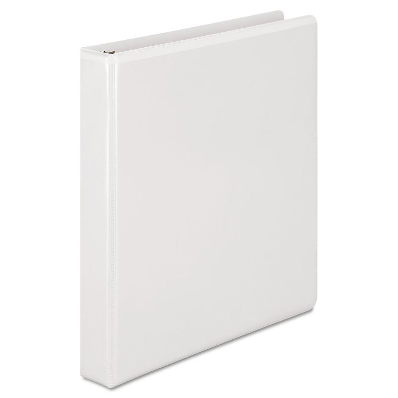 Wilson Jones Heavy-Duty D-Ring View Binder w/Extra-Durable Hinge 1" Cap White 38514W