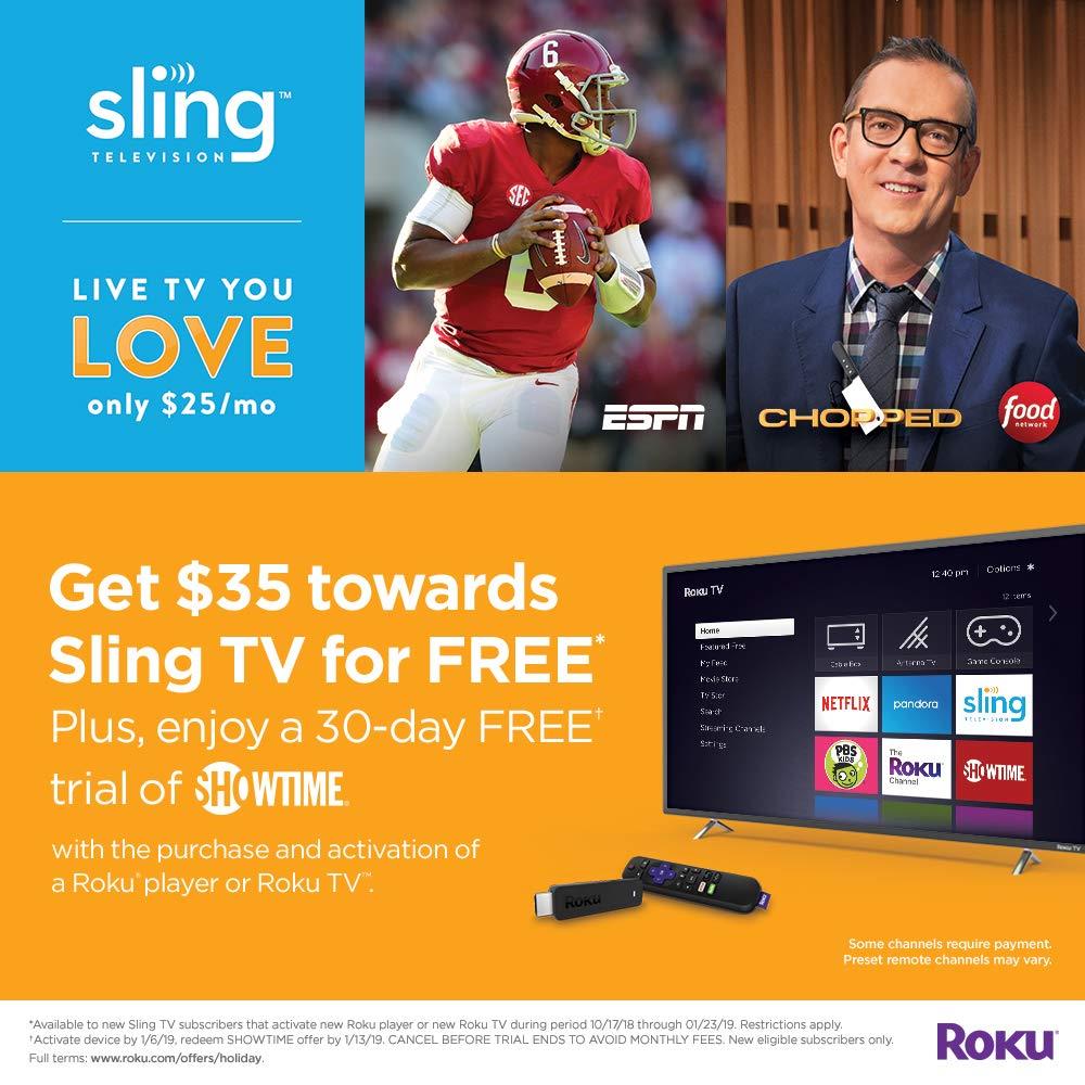 Roku HD 1080p Streaming Stick Player with Voice Remote, 3800RW