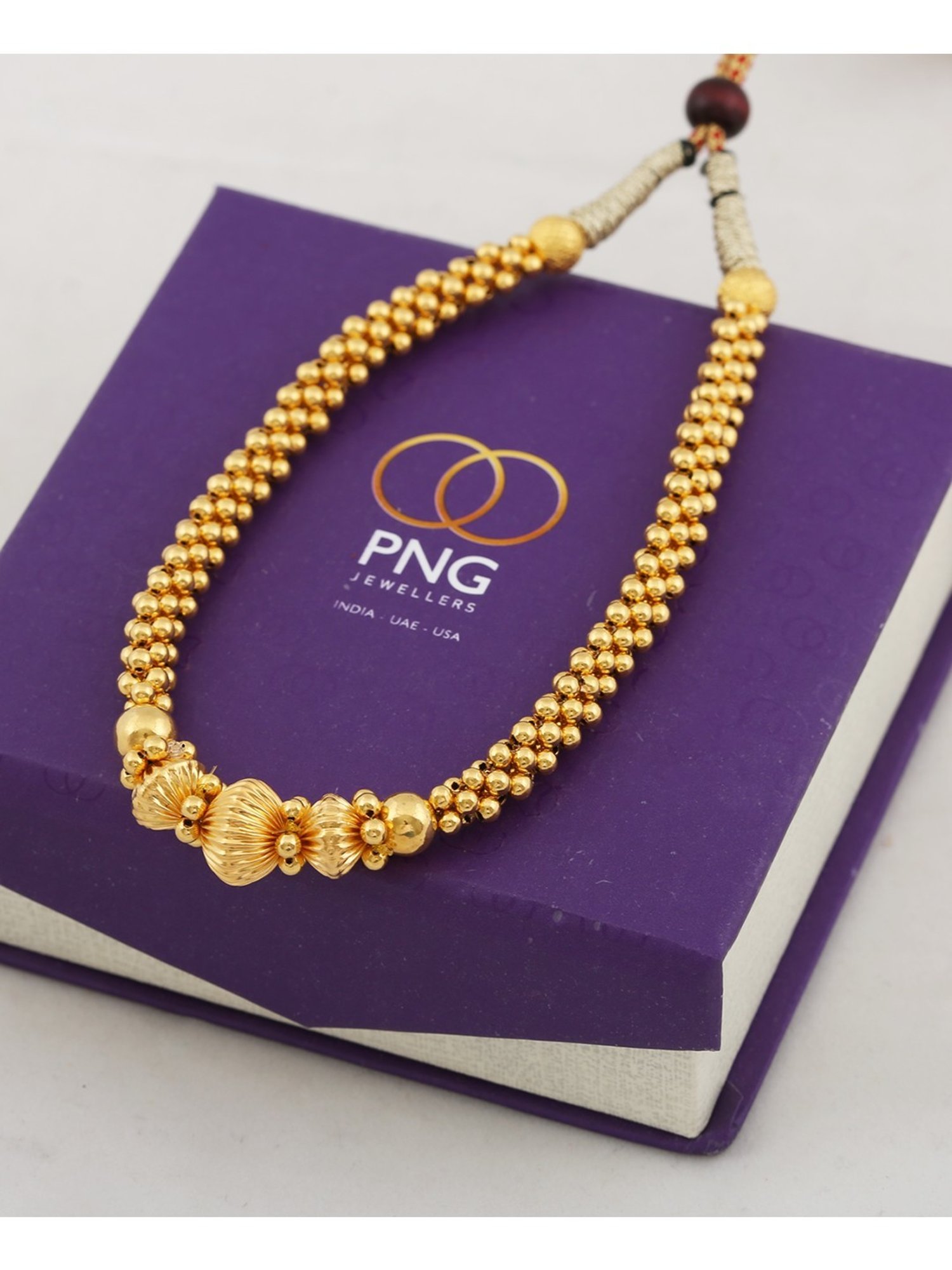P.N.Gadgil Jewellers Iivika Gold 22k Kolhapuri Thushi Necklace