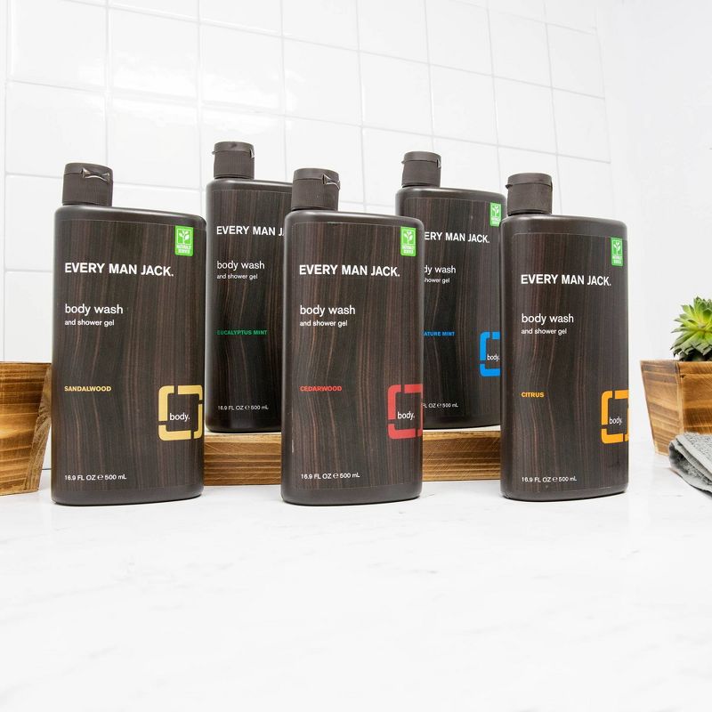 Every Man Jack Body Wash Sandalwood - 16.9oz