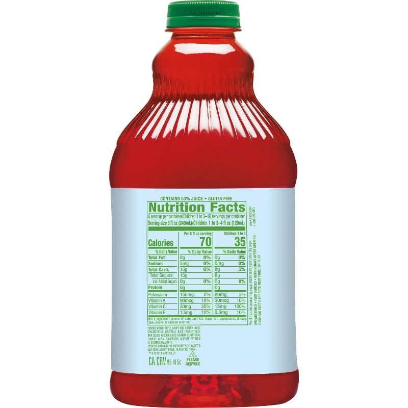 Mott's for Tots Fruit Punch Juice - 64 fl oz Bottle