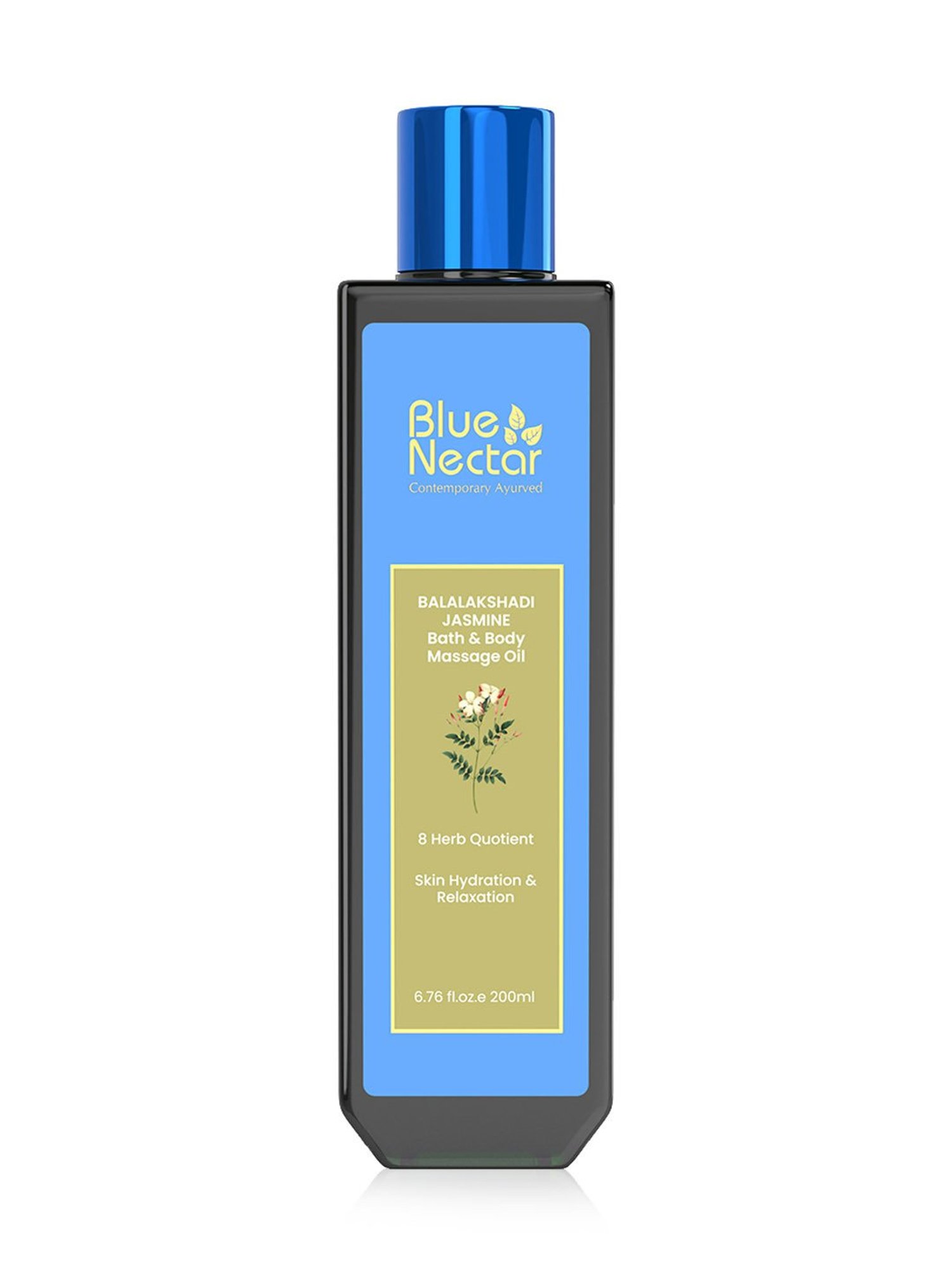 Blue Nectar Ayurvedic Jasmine Bath & Body Massage Oil - 200 ml