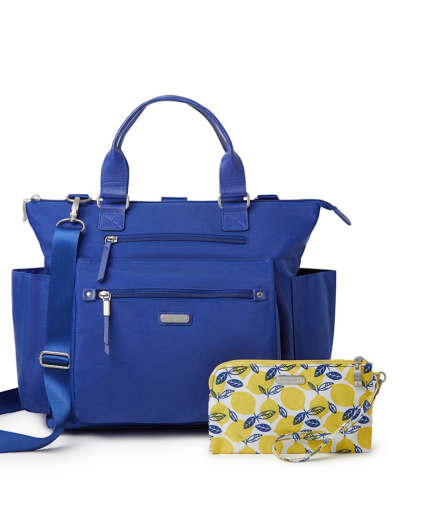 Baggallini 3-in-1 Convertible Backpack with RFID Phone Wristlet