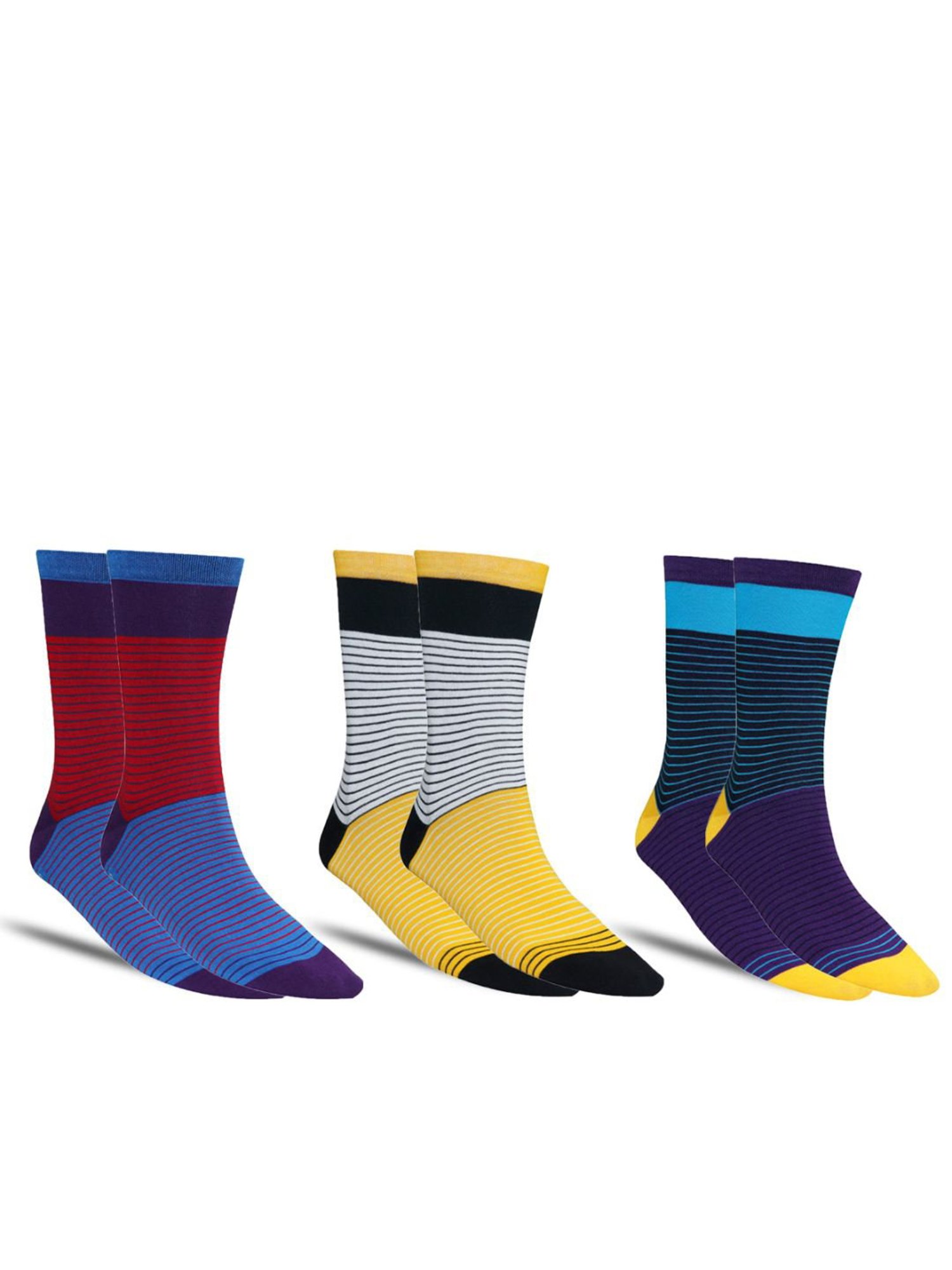Dollar Socks For Men's Casual Full Length In (Pack of 3)