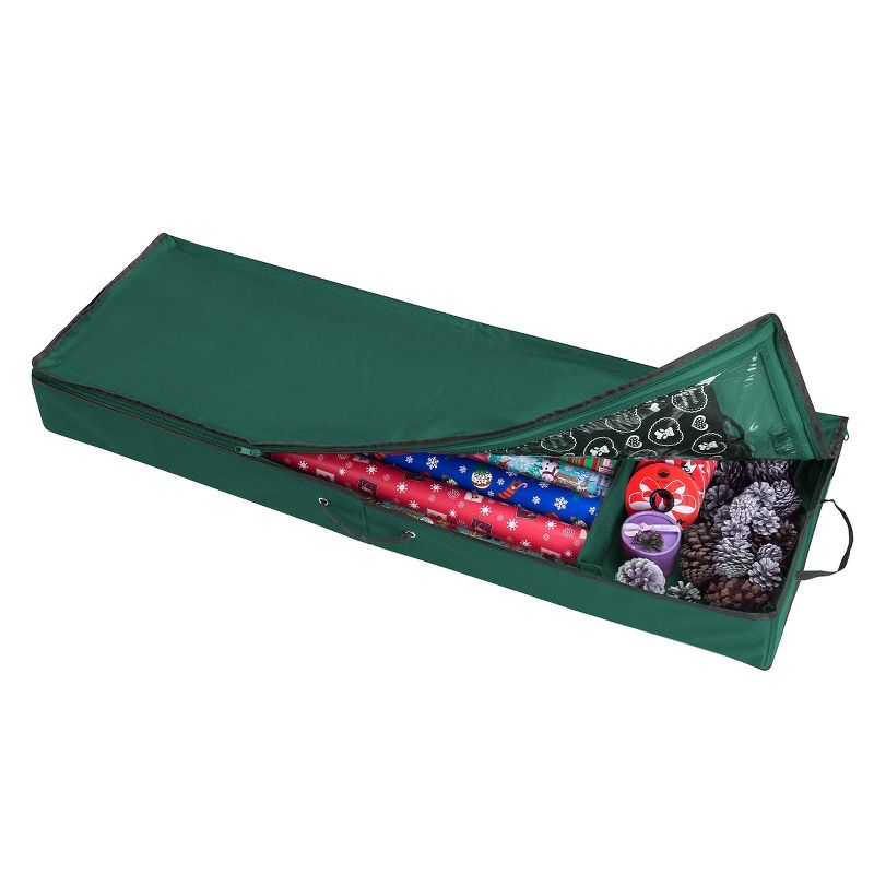 Elf Stor 30" Wrapping Paper Ribbon and Bows Organizer Green