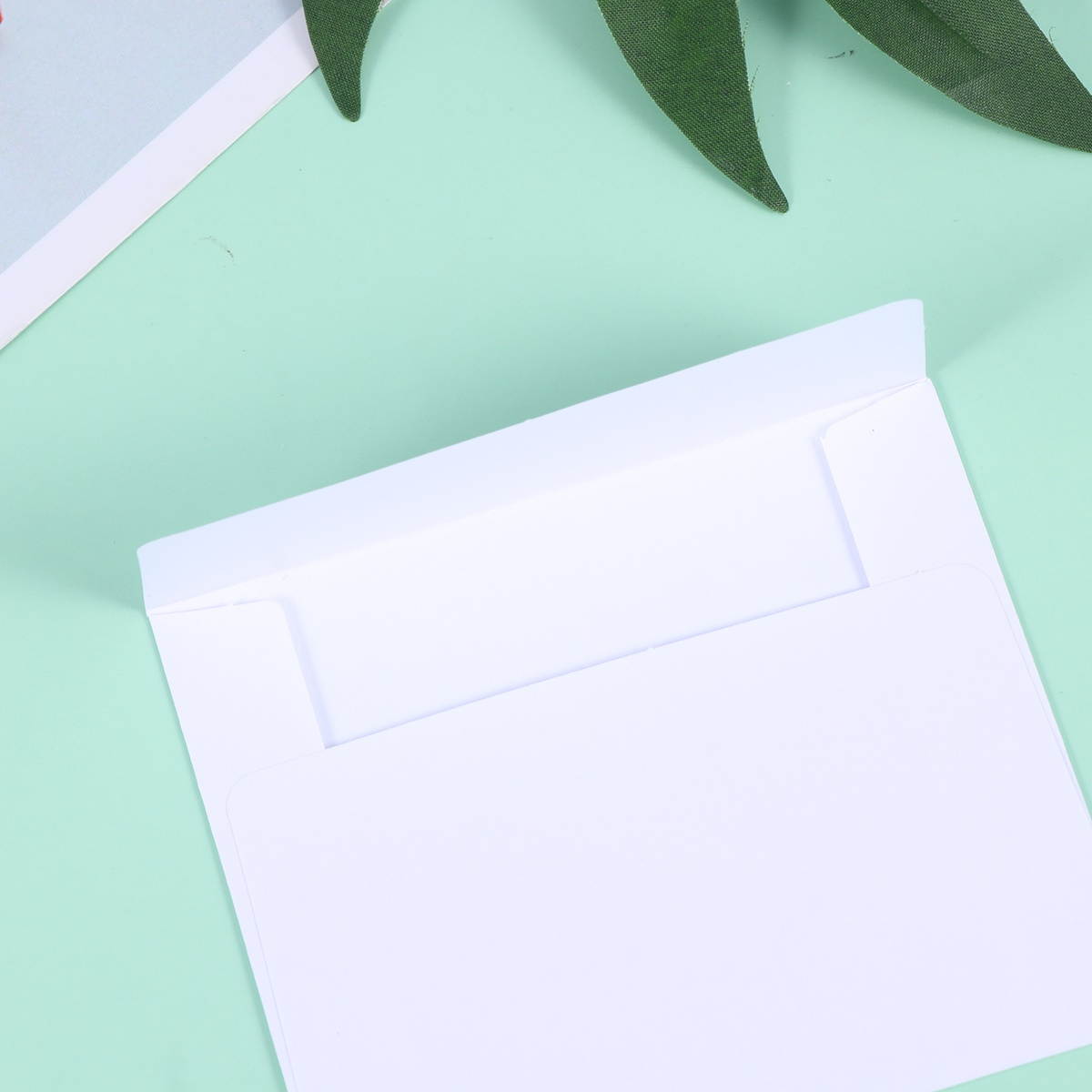 20pcs Flower Pattern Greeting Exquisite Blessing Paper Festival Gift Party Supplies with Envelope for Mothers Day