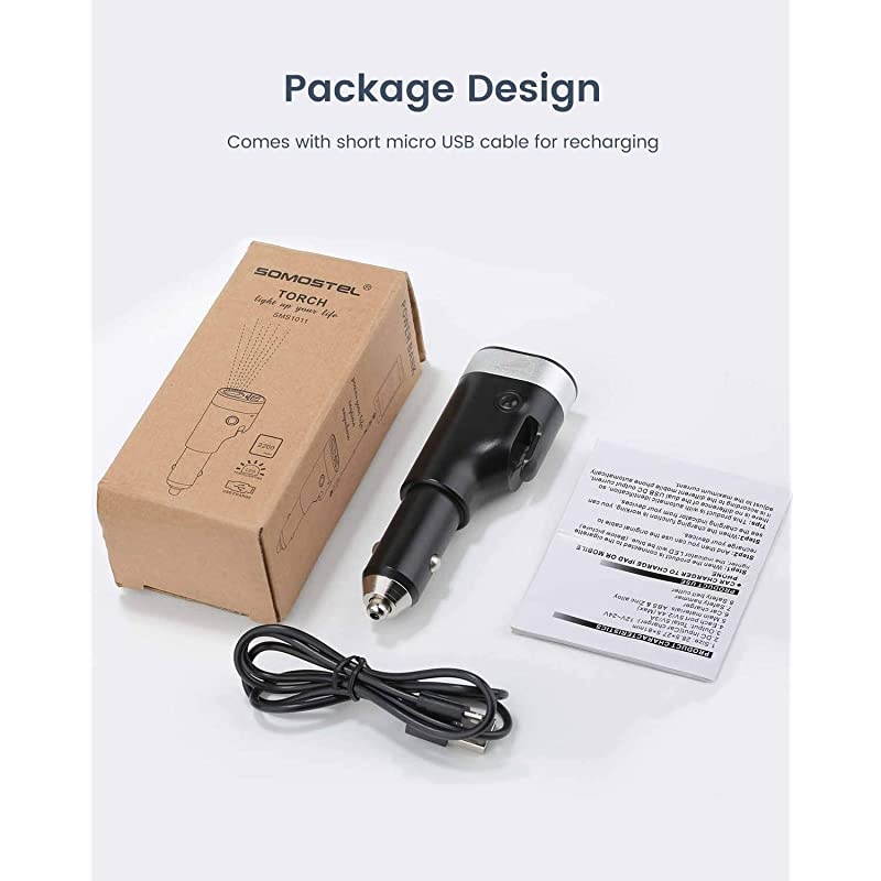 Car Charger Fast Charge Adapter  Auto Seat Belt Cutter Window Breaker Power Bank Crash Safe Emergency Escape Tool Red Beacon Flashlight Compatible with Samsung Galaxy S9 S8 LG G7 V20 Stylo 4