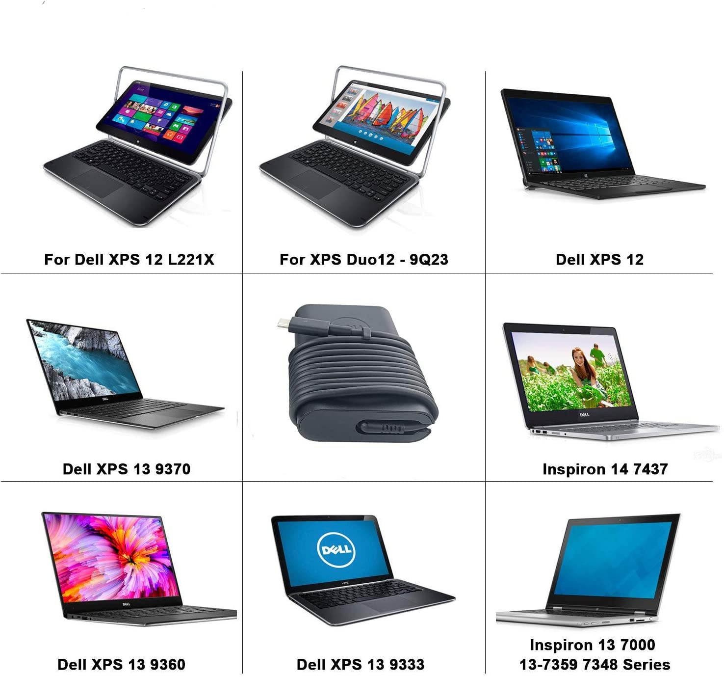 AC Charger Fit for LA65NM170 HA65NM170 DA65NM170 HA30NM150 LA45NM150 PW7015MC DA30NM150 65W USB Type C Laptop Power Supply Adapter Cord