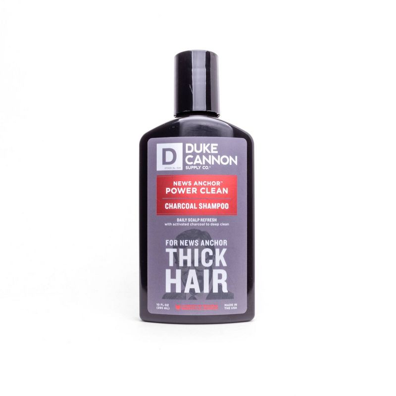 Duke Cannon Supply Co. New Anchor Power Clean Shampoo - Charcoal - 10 fl oz
