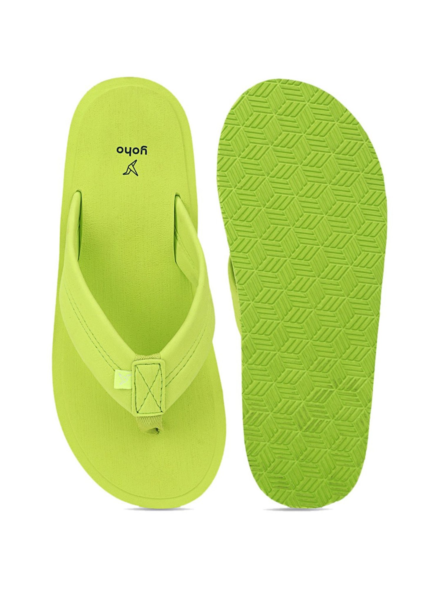 Yoho Women's Eva Bubbles Green Flip Flops