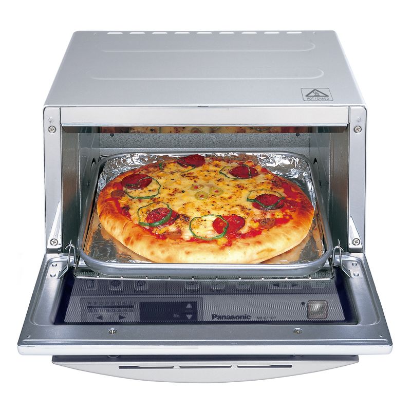 Toshiba MC25CEY-BS 6 Slice Small Stainless Convection Pizza Toaster Oven, Black