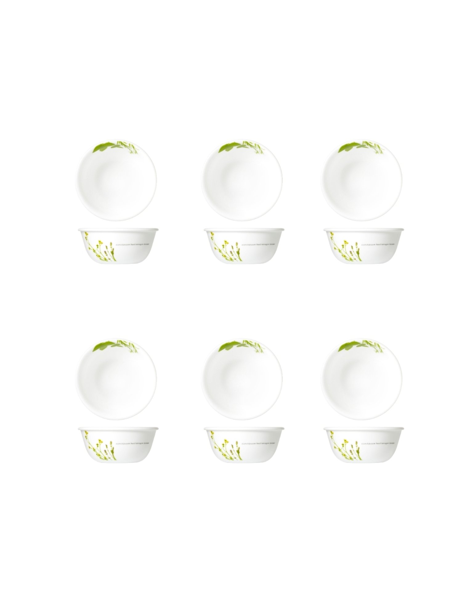 Corelle Asia European Herbs 177ml Katori Pack of 6