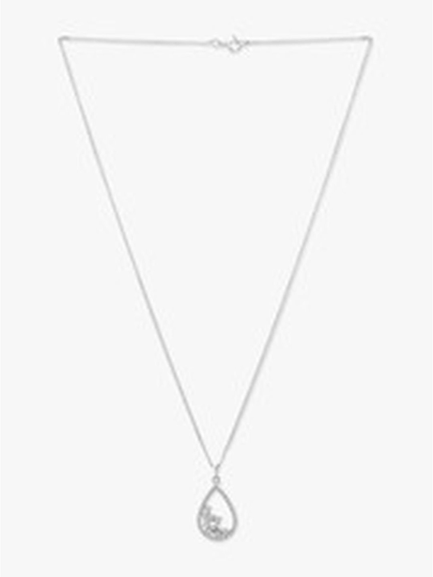 March by FableStreet 92.5 Sterling Silver Studded Drop Pendant for Women