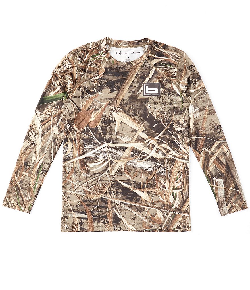 Banded Big Boys 8-20 Long-Sleeve Camo Mockneck Top