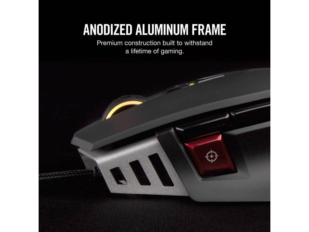 New : Gaming mouse, CORSAIR M65 M65 ELITE - FPS Gaming Mouse - 18,000 DPI Optical Sensor - Adjustable DPI Sniper Button - Tunable Weights - Black