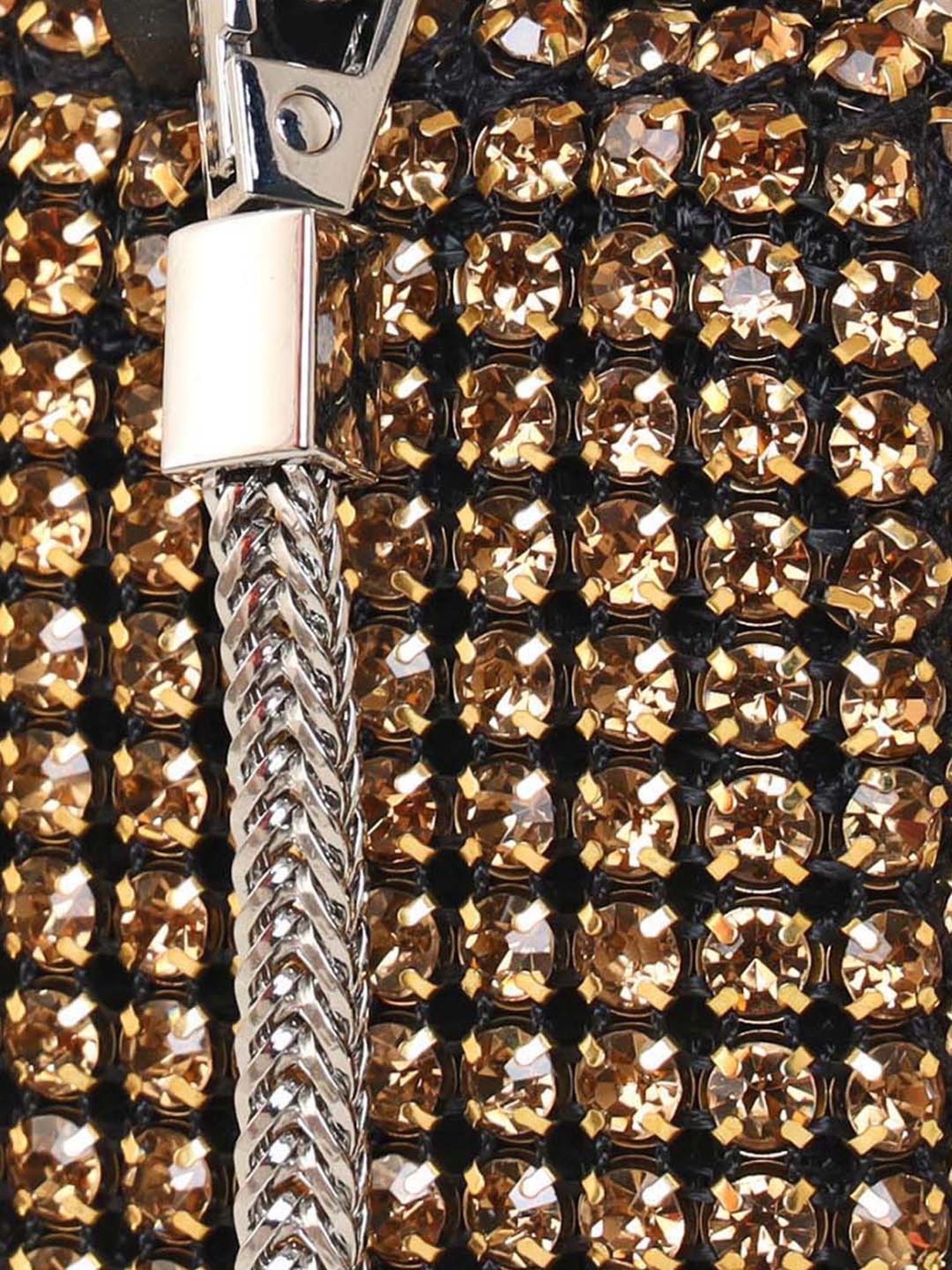 Esbeda Golden Embellished Small Sling Handbag