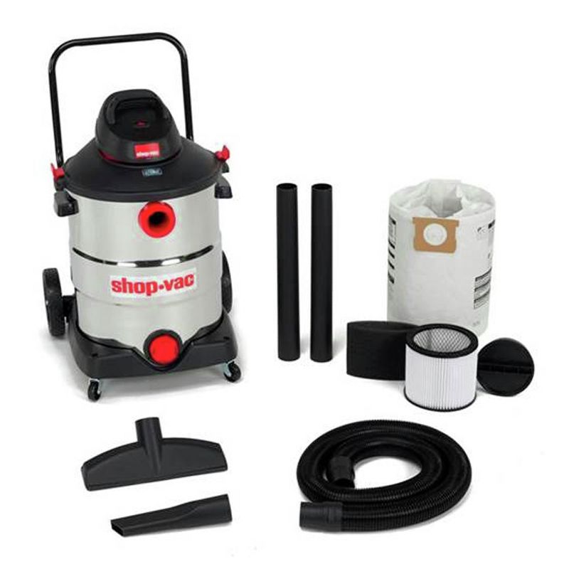 PORTER-CABLE PCX18301-4B 4 Gallon 4Hp Wet/Dry Vacuum, Stainless Steel (Certified Refurbished)