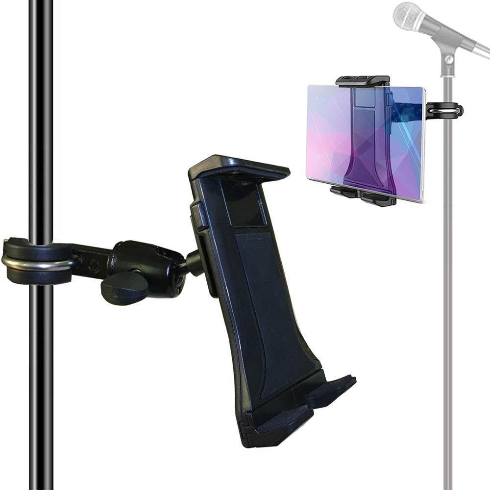 Etubby 4-12.5 Inches Music/Microphone Stand Tablet Holder Aluminum Alloy Phone Holder Cradle Mount for Apple iPhone iPad, Google Nexus, Galaxy Tab and Any Other 4-12.5 Smartphones & Tablets
