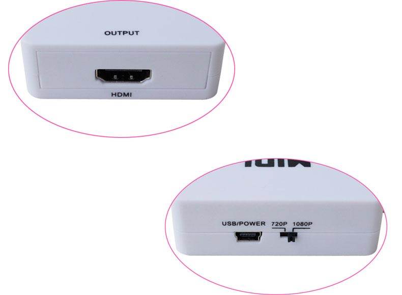 RCA to HDMI Converter, easyday 1080P AV to HDMI Video Converter Mini RCA Composite CVBS Adapter for PC Laptop Xbox PS4 PS3 TV STB VHS VCR Camera DVD