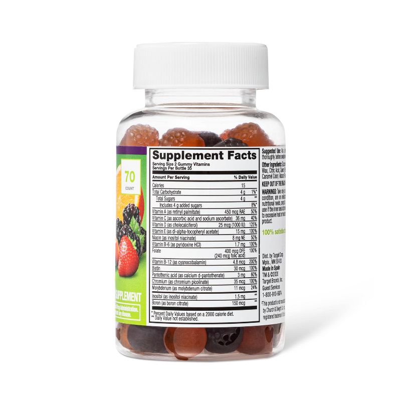 Vitafusion Men's Multivitamin Dietary Supplement Gummies - Berry - 150ct