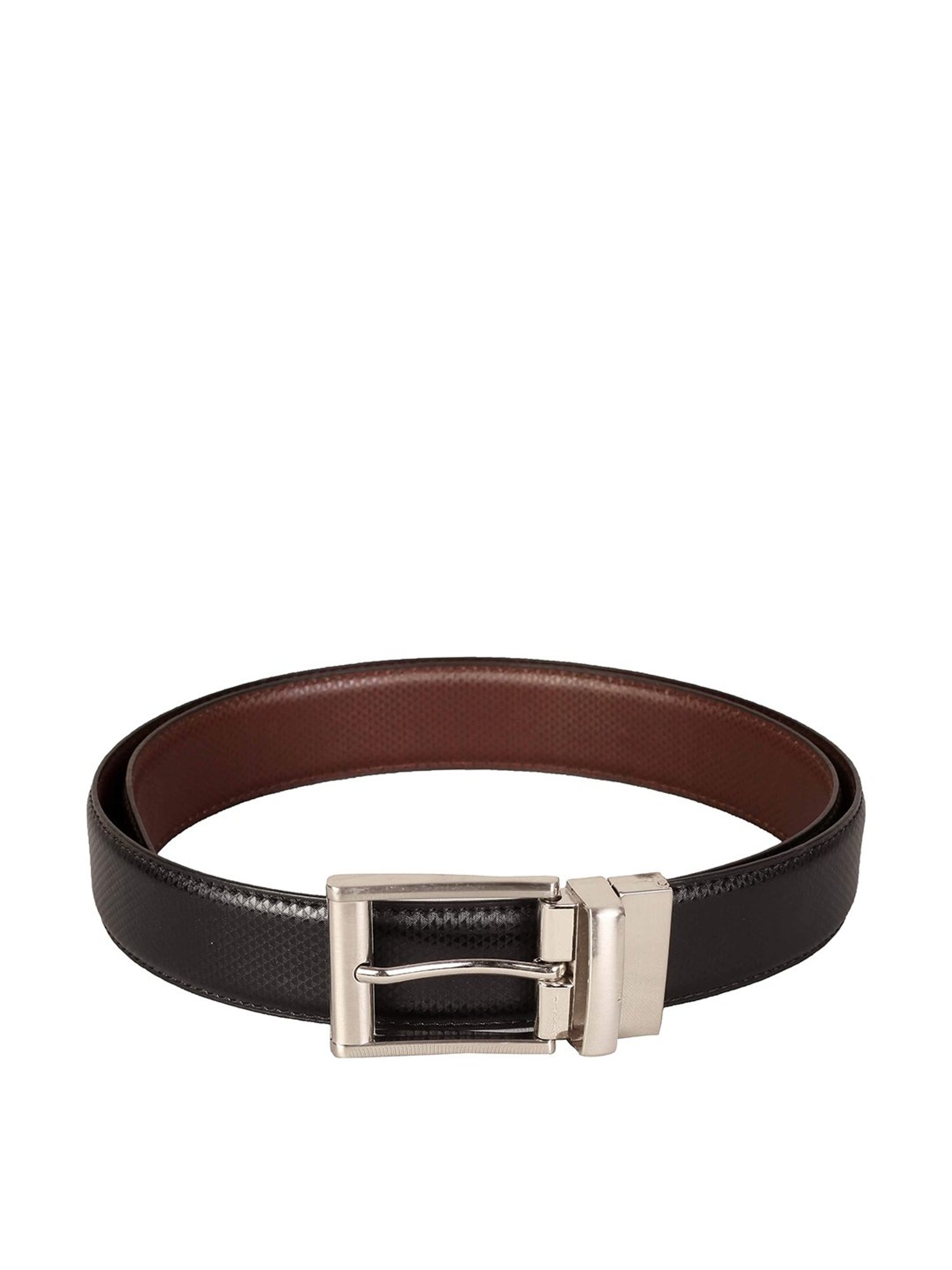 SCHARF Black & Brown Reversible Belt for Men