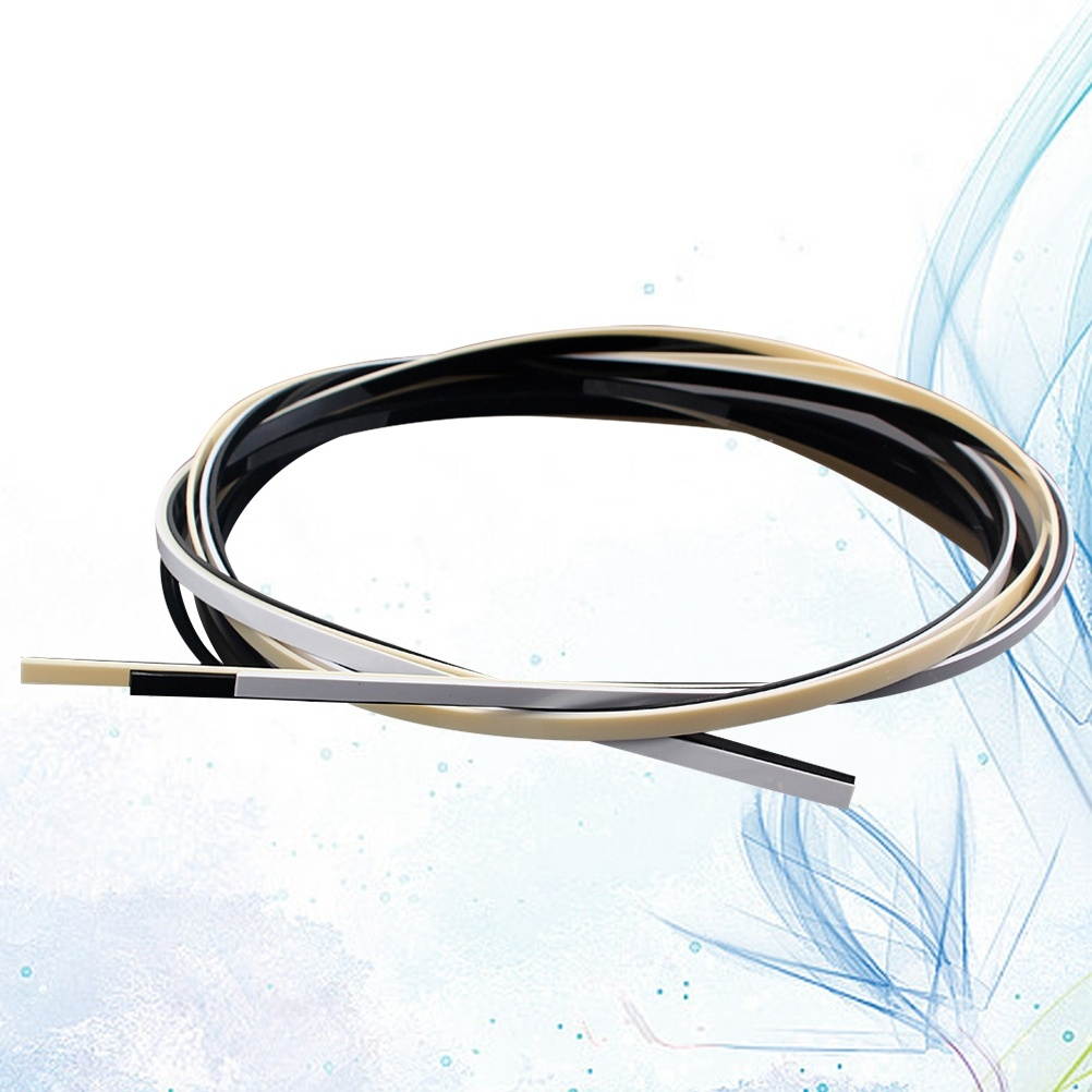 3 PCS 6 mm Width Guitar Binding Purling Strips Celluloid Guitar Binding Materials Assorted Colors for Classical Acoustic Guitar and Ukulele