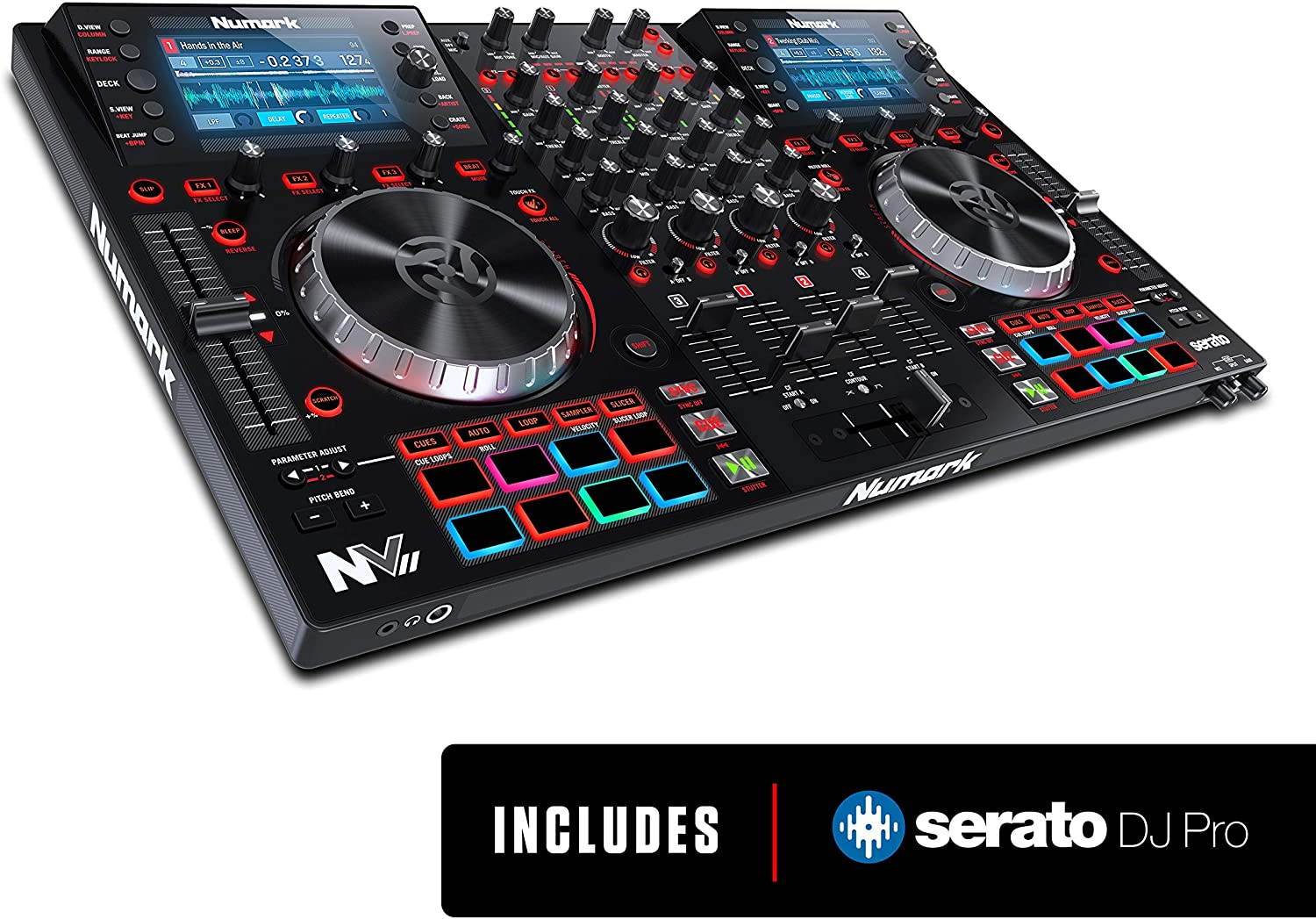 Numark NVII for Serato DJ with Intelligent Dual-Display Screens