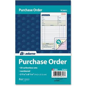 Adams Purchase Order Form