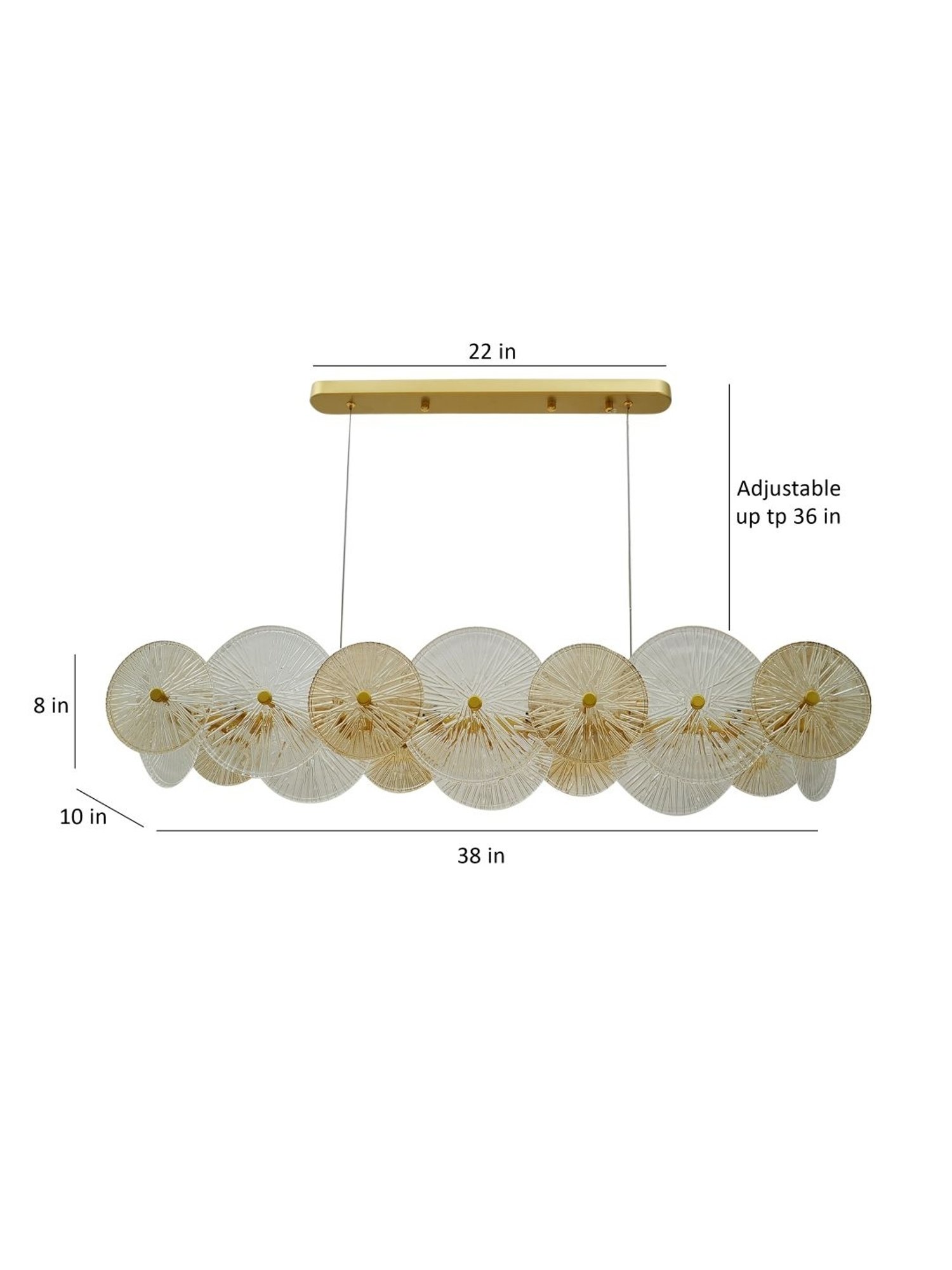 DecorativeRay Golden Chandiler - Set of 1