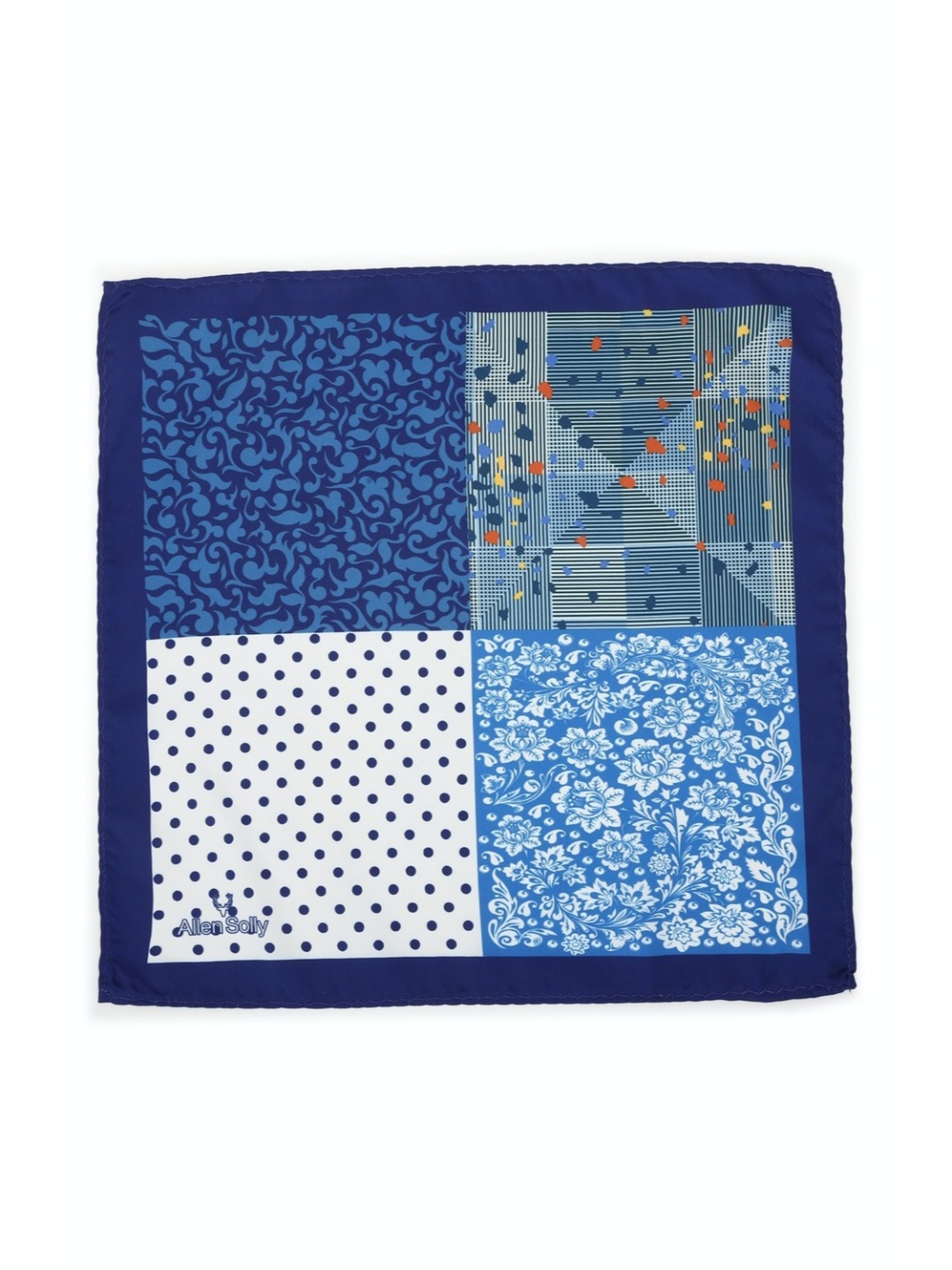 Van Heusen Green Printed Pocket Square