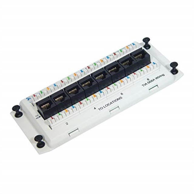 ICC Deluxe Series, Cat5E Data, 8-Port (ICC-ICRESDPA2C) Category: Cables and Installation Products
