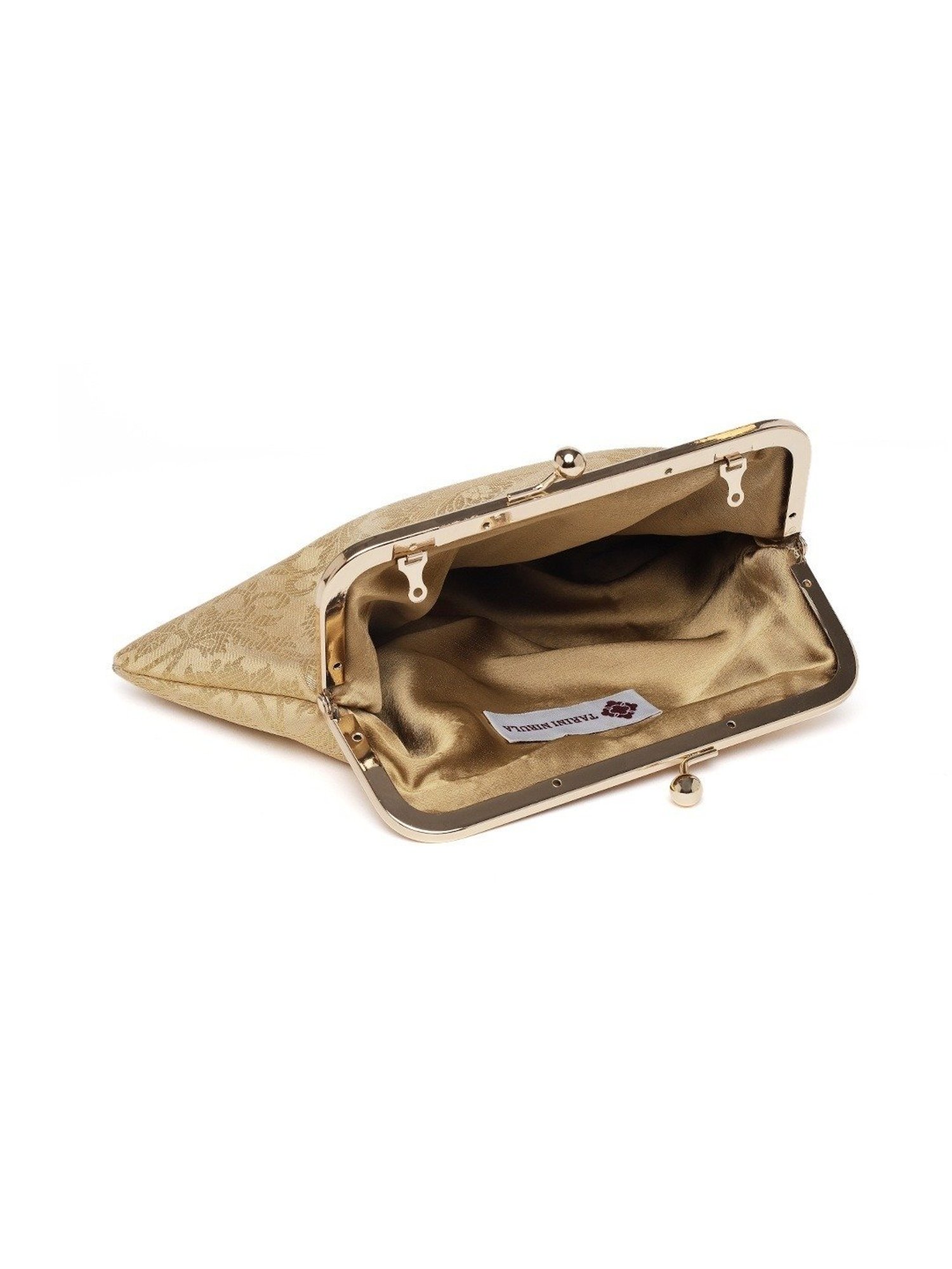 Tarini Nirula Golden Floral Small Clutch