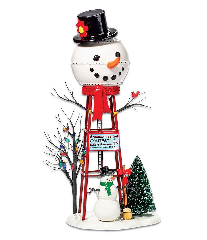 Department 56 Snowman Water Tower