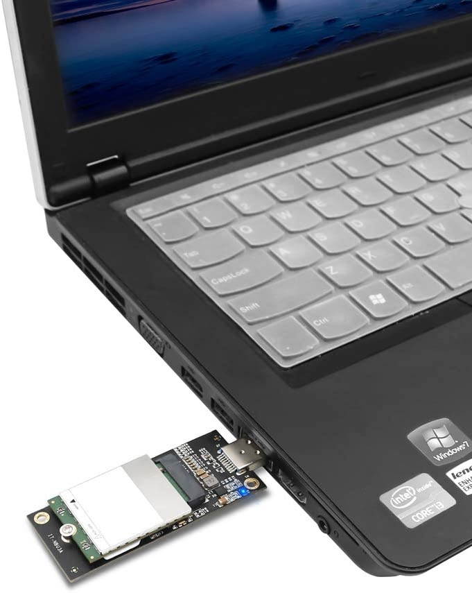 NGFF(M.2) Key B to USB 3.0 Adapter with SIM 6pin Slot for WWAN/LTE Module