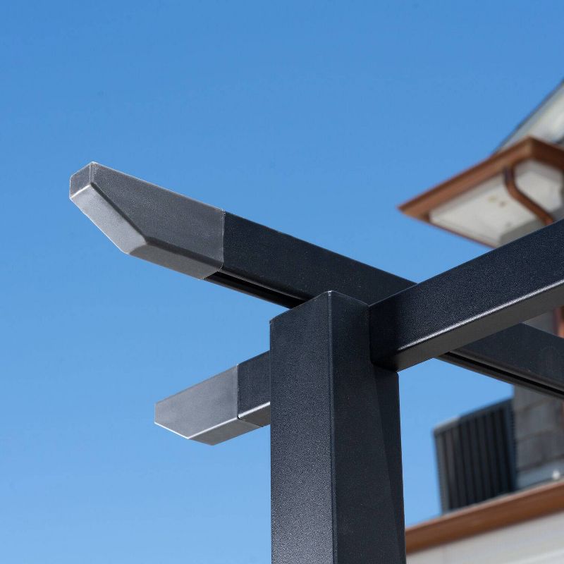 8.5' Elysium Attached Louvered Pergola - Vita