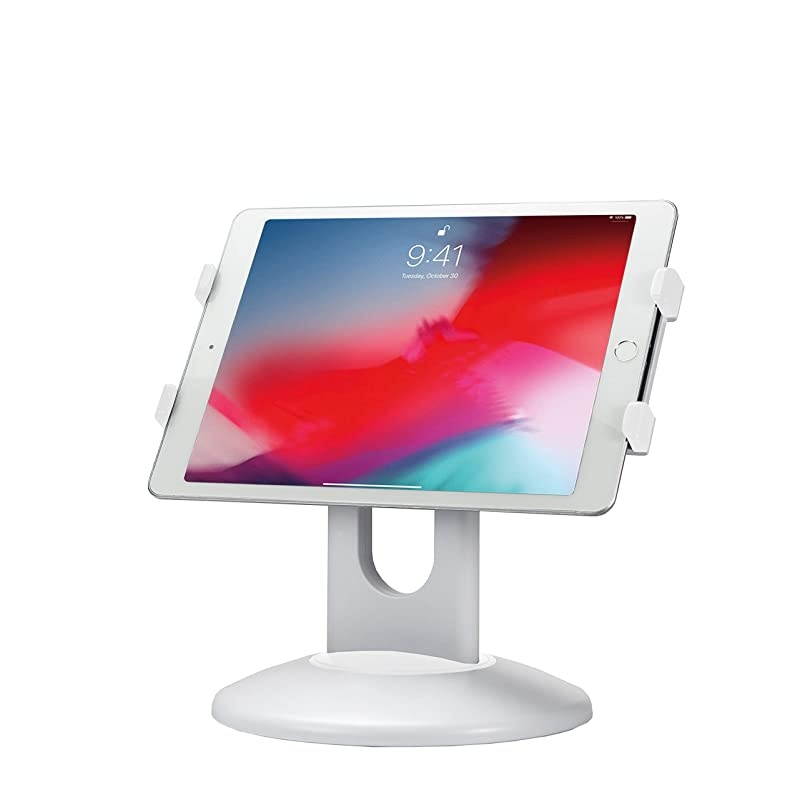 Quick-Connect Desk Mount for iPad 10.2-inch (7th Gen.), iPad Mini 5, iPad Gen 6 (2018), iPad Pro 12.9, Galaxy Tab S3 9.7&rdquo; & More, White