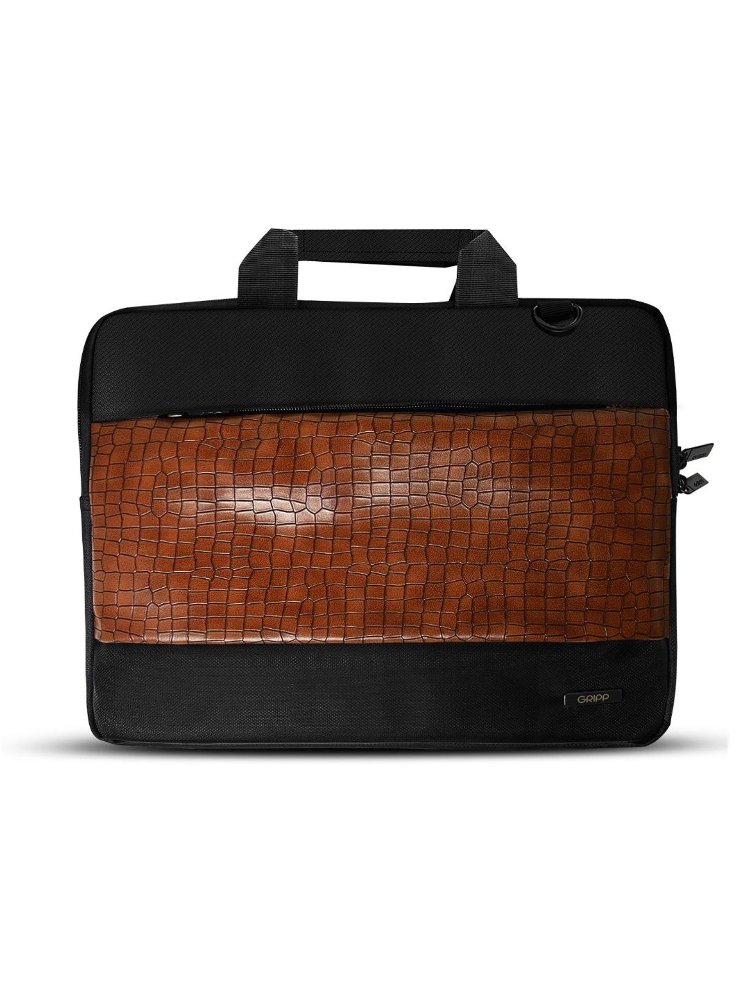 Gripp Croc Compact Executive Business Laptop and Tablet Bag For Macbook 13.3 Inch & 14 (Burgundy)