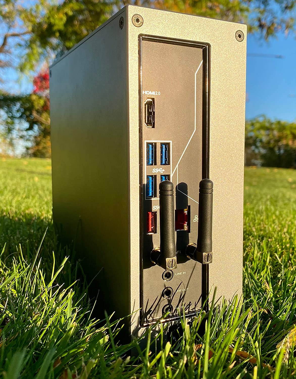 SFF Noir Shadowlink Antenna - Dual Band WiFi and Bluetooth Antenna Set for PC (Black)