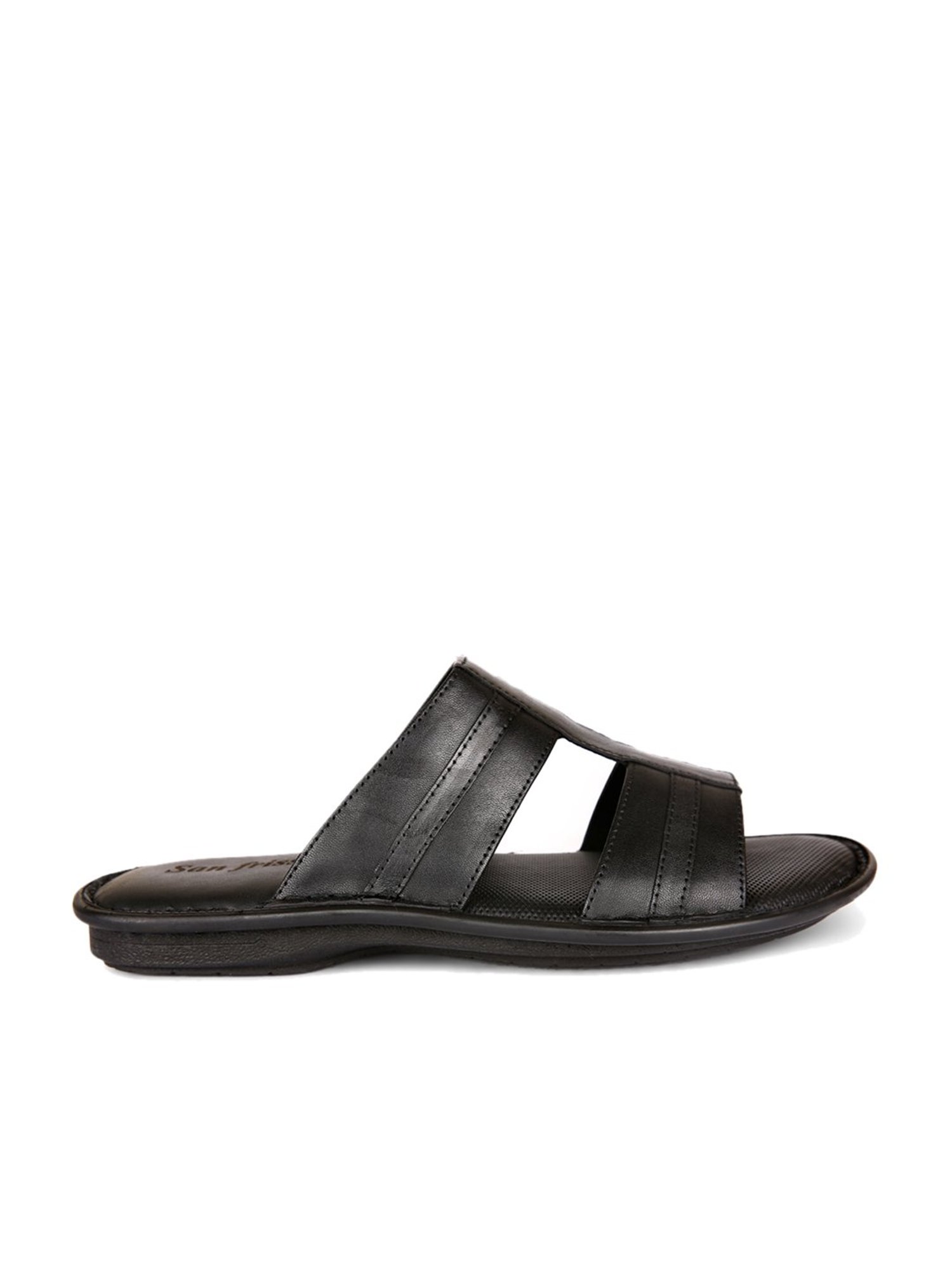 San Frissco Black Casual Sandals
