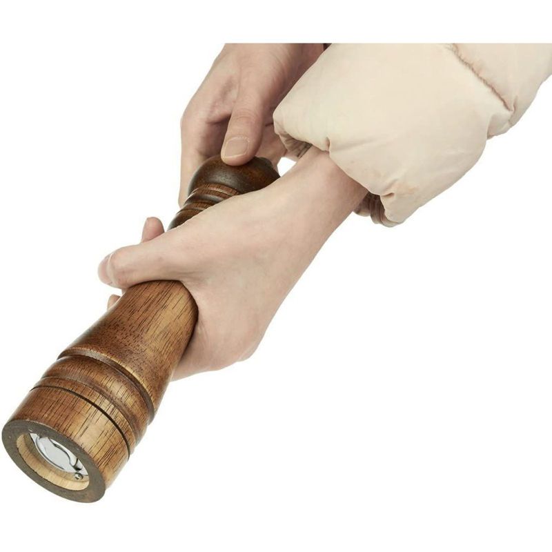 Juvale Wooden Pepper Grinder Mill with Durable Adjustable Knob for Pepper, Salt, Spices, 2.2x2.5x8.5 in