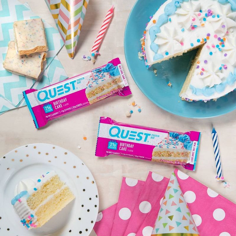 Quest Birthday Cake Protein Bar - 8ct/16.96oz Total