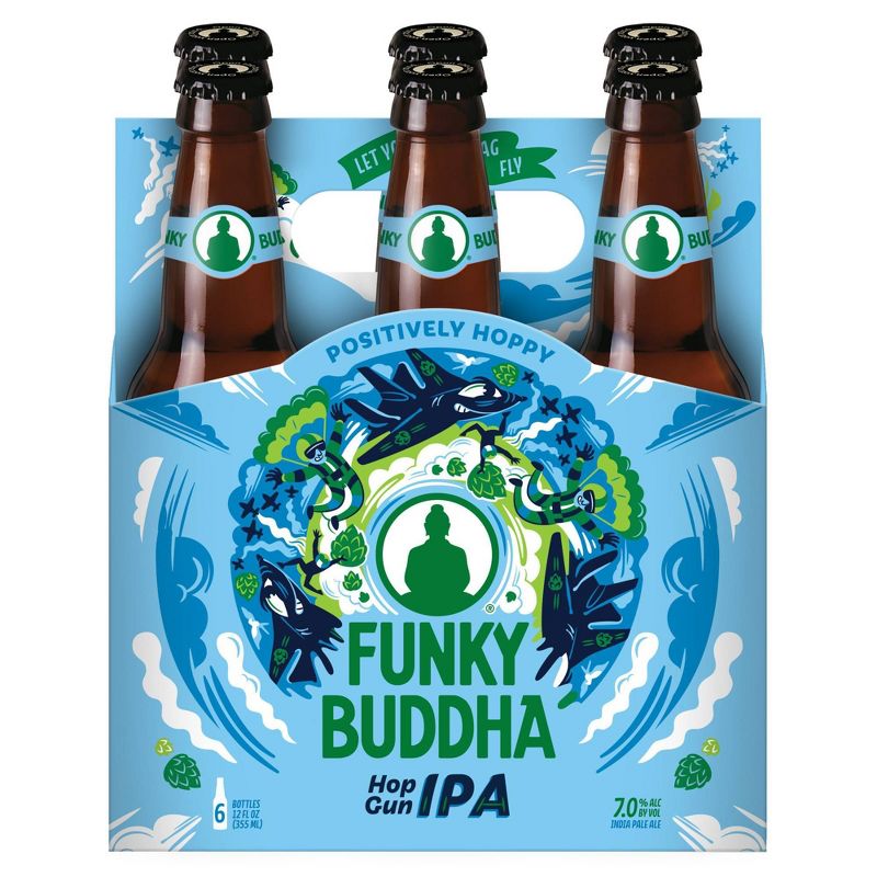 Funky Buddha Hop Gun IPA Beer - 6pk/12 fl oz Bottles