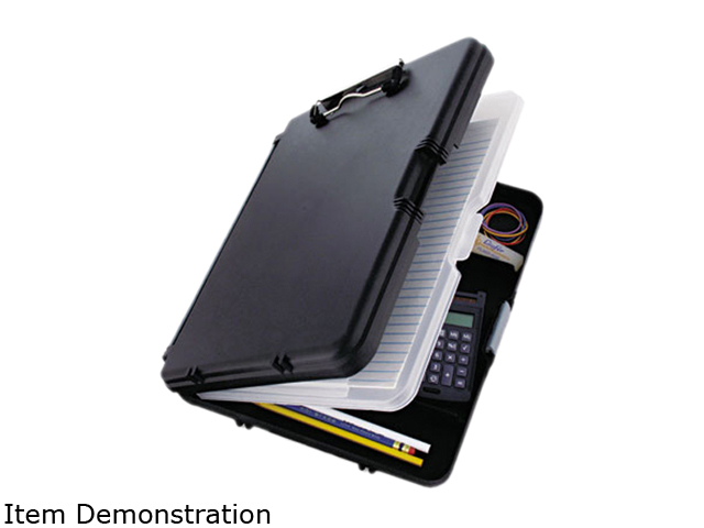 Saunders 00552 WorkMate II Storage Clipboard, 1/2" Capacity, Holds 8-1/2w x 12h, Black/Charcoal
