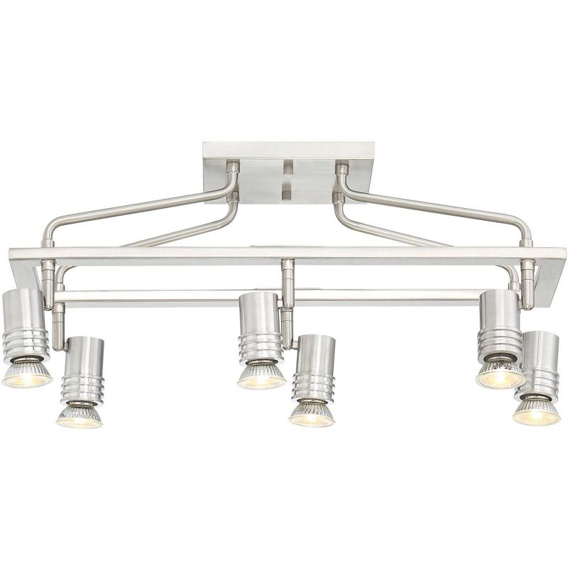 Pro Track Sven 6-Light Brushed Nickel Cage Track Fixture