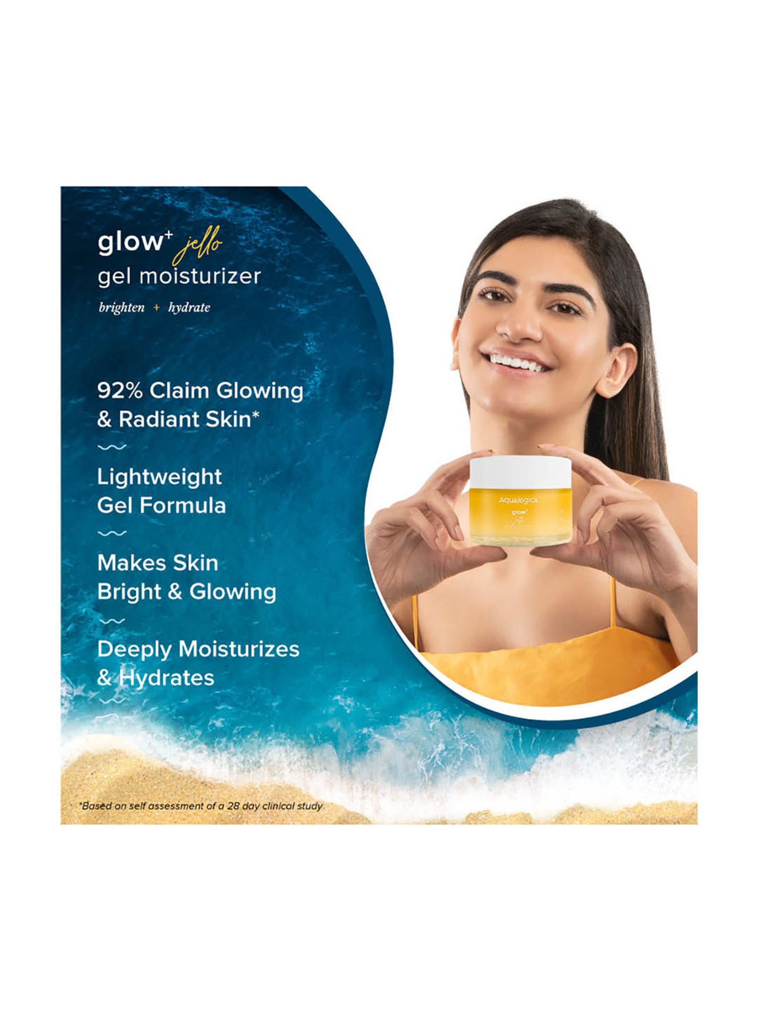 Aqualogica Glow+ Jello Moisturizer - 50 gm