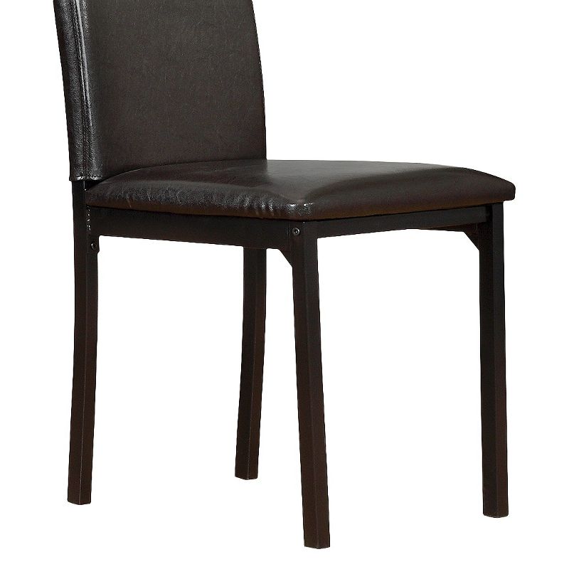 Agi Mid-Century Dining Chair in Walnut Wood and Beige Fabric - Armen Living