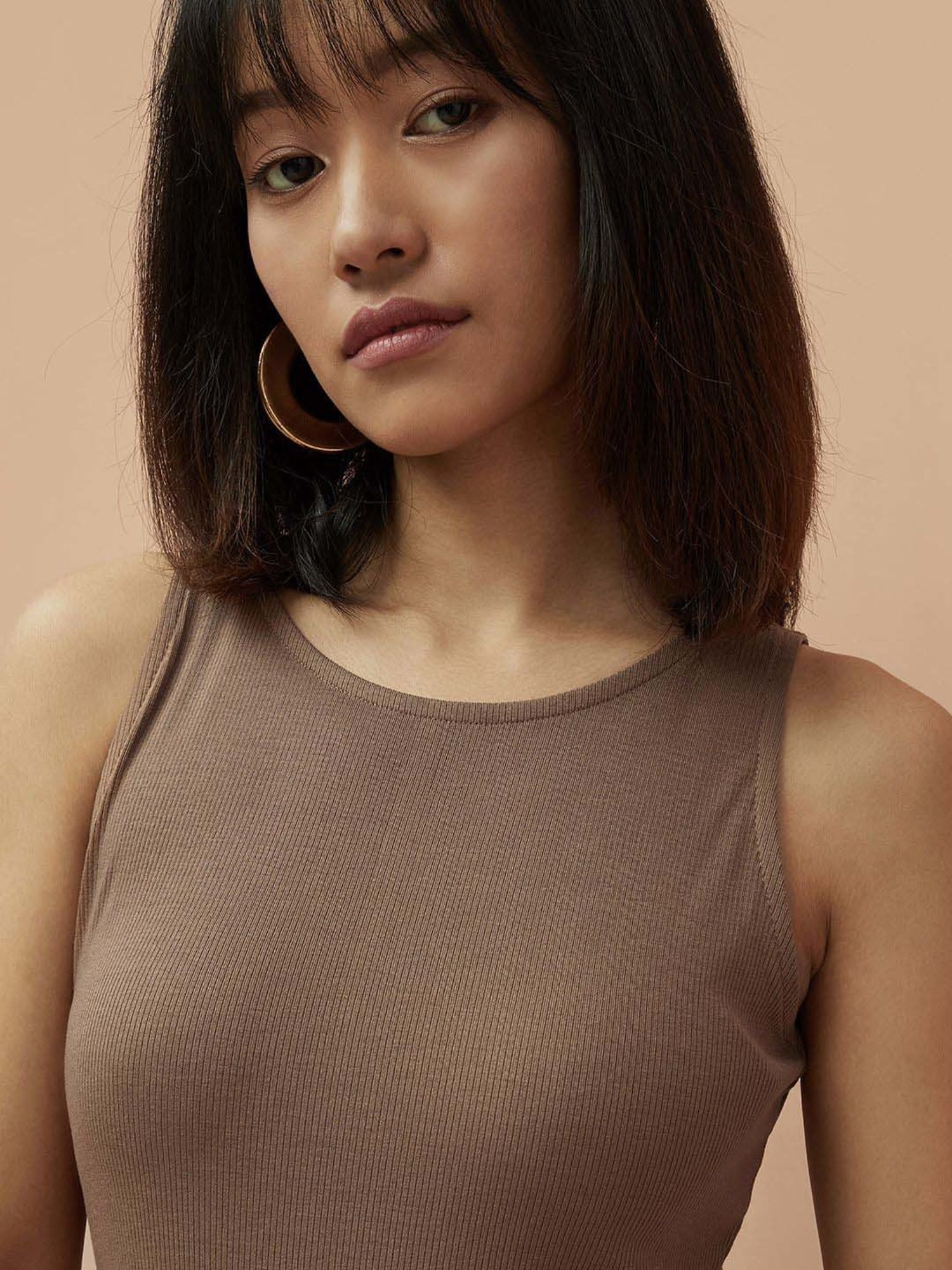 Ginger by Lifestyle Brown Bodycon Dress