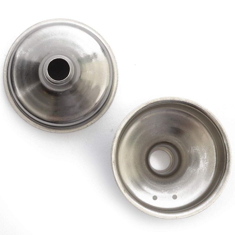 Juvale 12 Pack Stainless Steel Hip Flask Funnels for Liquor, Silver (1.26 in)