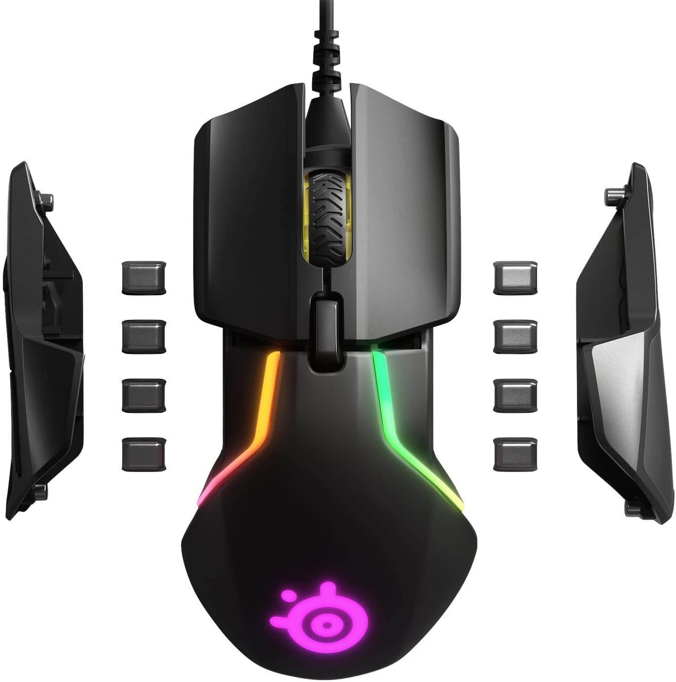 SteelSeries Rival 600 Gaming Mouse - 12000 CPI TrueMove3Plus Dual Optical Sensor - 0.5 Lift-off Distance - Weight System - RGB Lighting