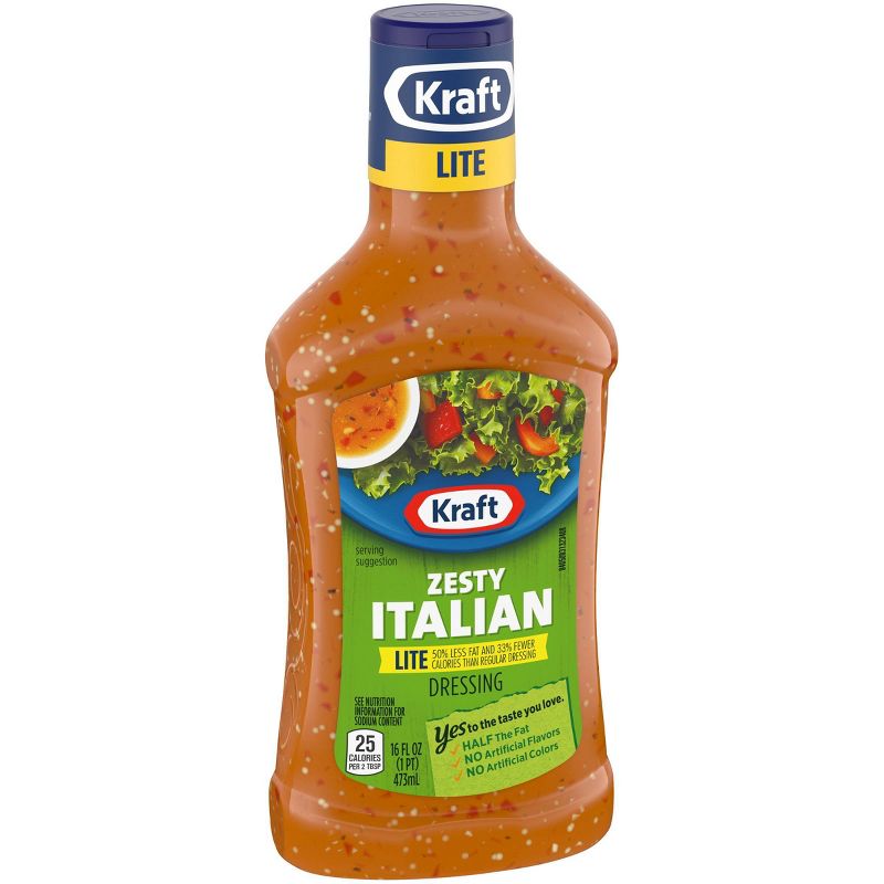 Kraft Lite Zesty Italian Salad Dressing - 16fl oz